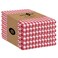 Native Fab 6 Pack Kitchen Towel with Hanging Loop 16x26 inches Cotton Gingham Check Dish Towels for Cleaning Drying Dishes Absorbent Cloth Rags Bar Towel Dish Cloth Set Red White
