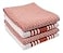 KAF Home Set of 4 Centerband and Waffle Flat Kitchen Towels 18 x 28 Inch Absorbent Durable Soft and Beautiful Kitchen Towels Perfect for Messes and Drying Dishes Spice