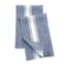 Solino Home Blue Linen Kitchen Towels Set of 2100 Pure Linen 17 x 26 Inch Country Stripe Tea Towels with Hanging Loop Soft Durable European Flax Kitchen Dish ClothQuick Dry Machine Washable