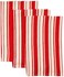 DII Heavy Duty Kitchen Cleaning Collection LongLasting Quality Cotton Dish Towel Set 18x28 Striped Tomato 3 Piece