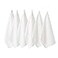 DII Basic Solid Dishtowel Collection Cotton Flat Woven Small Set 18x28 White 6 Piece