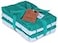 AMOUR INFINI Kitchen Towels Pack of 4 Terry Cotton Dish Towels Ultra Absorbent Quick Drying Hand Tea Towels Soft Durable Cleaning Cloths with Hanging Loop 16 x 26 Inch Teal
