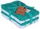 AMOUR INFINI Kitchen Towels Pack of 4 Terry Cotton Dish Towels Ultra Absorbent Quick Drying Hand Tea Towels Soft Durable Cleaning Cloths with Hanging Loop 16 x 26 Inch Teal