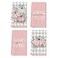 Artoid Mode Pink Eucalyptus Leaves Hello Pumpkin Fall Kitchen Towels Dish Towels 18x26 Inch Farmhouse Give Thanks Decoration Hand Towels Set of 4