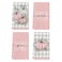 Artoid Mode Pink Eucalyptus Leaves Hello Pumpkin Fall Kitchen Towels Dish Towels 18x26 Inch Farmhouse Give Thanks Decoration Hand Towels Set of 4
