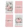 Artoid Mode Pink Eucalyptus Leaves Hello Pumpkin Fall Kitchen Towels Dish Towels 18x26 Inch Farmhouse Give Thanks Decoration Hand Towels Set of 4