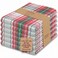 Urban Villa Christmas Kitchen Towels 100 Cotton Dish Towels for Kitchen Set of 6 20x30 Dish Cloths Absorbent Kitchen Linen Set with Hanging Loop Perfect for Drying Dishes Cleaning Christ Check