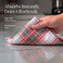 Urban Villa Christmas Kitchen Towels 100 Cotton Dish Towels for Kitchen Set of 6 20x30 Dish Cloths Absorbent Kitchen Linen Set with Hanging Loop Perfect for Drying Dishes Cleaning Christ Check