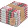 Urban Villa Christmas Kitchen Towels 100 Cotton Dish Towels for Kitchen Set of 6 20x30 Dish Cloths Absorbent Kitchen Linen Set with Hanging Loop Perfect for Drying Dishes Cleaning Christ Check