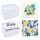 GEKIXUTP 20 Pcs Sublimation Towels Blank12 x 12 Inch DIY Microfiber Sublimation Kitchen TowelSublimation Hand TowelsSublimation Tea Towels Blanks