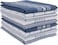 KAF Home Soho Kitchen Dish Towels Set of 10 18 x 28 Inch Blue Gray