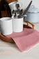 Encasa XO Cotton Kitchen Towel Set Hand and Tea Cloth for Cleaning Quick Drying XLarge 28x18 Pack of 4 Highly Absorbent Ticking Red