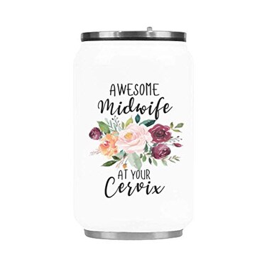 WECE MUG Office Coffee Cup Awesome Midwife At Your Cervix Stainless Steel Vacuum Cup Christmas Gift Cup 103 oz