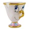 Silver Buffalo Disney Beauty and the Beast Chip Gold Metallic Trim Ceramic 3D Sculpted Mug 20 Ounces