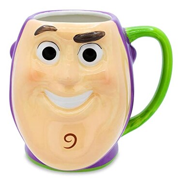 Silver Buffalo Toy Story Buzz Lightyear Playtime Face Ceramic 3D Sculpted Mug 23 Ounces