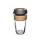 KeepCup Brew Cork Reusable Glass Tumbler with Natural Cork Grande Coffee Cup 16oz 454ml Press