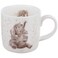 Royal Worcester Wrendale by Bone China Mug Role Model Elephants MultiColour11 oz