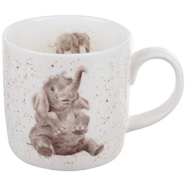 Royal Worcester Wrendale by Bone China Mug Role Model Elephants MultiColour11 oz