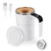VAlinks Self Stirring Mug Auto Magnetic Coffee Mug with LED Display Temperature Rechargeable Automatic Stirring Cup 12oz Self Mixing Cup with Lid To Stir Coffee Mixed Milk at Desk Use