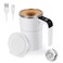 VAlinks Self Stirring Mug Auto Magnetic Coffee Mug with LED Display Temperature Rechargeable Automatic Stirring Cup 12oz Self Mixing Cup with Lid To Stir Coffee Mixed Milk at Desk Use