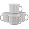 10 Strawberry Street 16oz Set of 4 Soup Mug with Lid White