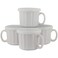 10 Strawberry Street 16oz Set of 4 Soup Mug with Lid White
