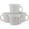 10 Strawberry Street 16oz Set of 4 Soup Mug with Lid White
