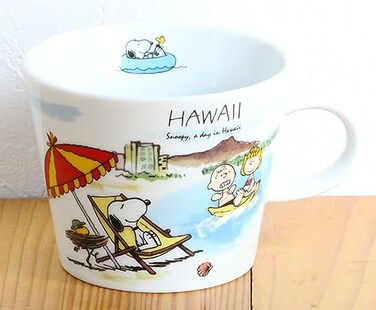 PEANUTS Snoopy World Travel Mug Hawaii Capacity Approx 125 fl oz 370 ml Mug 3870039