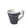 VilleroyBoch Villeroy Boch NewWave Stars Mug with Handle Beautifully Shaped Cup with Aquarius Motif Premium Porcelain Made in Germany Dishwasher Safe WhiteBlue 10 oz