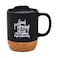 Dexsa Ceramic Designer Coffee Mug Good Morning This is God I will be handling all your problems today Holds 14 ounces Cork Bottom with Lid Great for Coffee Tea Soups Hot Chocolate