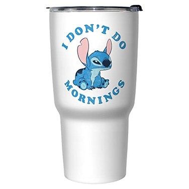 Disney Stitch Mornings 27 oz Stainless Steel Travel Mug