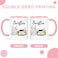 Lbanasd Funny Coffee Mug Swiftea Album Coffee Mug Gift for Singer Fans Womens Girls 11oz White and Pink Double Sided