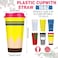 Skylety 12 Pcs Teacher Appreciation Gifts Teacher Gifts Bulk End of The Year Teachers Deals Reusable Plastic Coffee Cup with Lid for Back to School Party Decorations Elegant