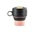 Lekue Lku Mug to Go Reusable Collabsible Drinks Holder Foldable Cup for Office Travel Hiking Coffee Tea 100 Leakproof Microwave Dishwasher Safe Handle for LeftRight Handed Use BlackPink