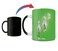 Morphing Mugs Rick and Morty Teleporting Rick Sanchez One 11 oz Color Changing Ceramic Mug Image Revealed When HOT Liquid Is Added