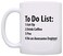 ThisWear Engineer To Do List Mug Funny Be Awesome List Engineer Gift Coffee Mug Tea Cup White