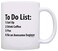ThisWear Engineer To Do List Mug Funny Be Awesome List Engineer Gift Coffee Mug Tea Cup White
