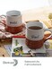 DOWAN 18 oz Large Coffee Mugs Ceramic Mug Set with Word Blessed Grateful Big Tea Cup for Office Home Thank You Gift for Women Men Mom Dad Christian 2 Pcs