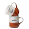 DOWAN 18 oz Large Coffee Mugs Ceramic Mug Set with Word Blessed Grateful Big Tea Cup for Office Home Thank You Gift for Women Men Mom Dad Christian 2 Pcs