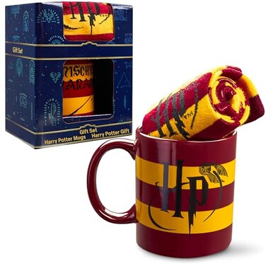 Harry Potter Gifts Mug Socks Gift Set for Women Teens US Size 49 Tea Coffee Ceramic Mug Soft Calf Socks Set 49 US