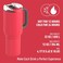 asobu DUPLEX 2in1 Travel Mug and Beer Can Holder Enjoy hot and cold drinks simultaneously 22 oz Hot Coffee or Tea Tumbler with Attached 12 oz Cold Can Holder for Beer or Soda Red