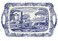 Pimpernel Spode Blue Italian Collection Large Handled Tray Serving Tray for Lunch Coffee or Breakfast Made of Melamine for Indoor and Outdoor use Measures 189 x 116 Dishwasher Safe