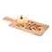 Restaurantware165 Inch x 7 Inch Serving Board 1 With Handle Cheese Platter Board Rectangle Large Countryside Brown Faux Wood Charcuterie Serving Tray Wont Break For Appetizers And Spreads
