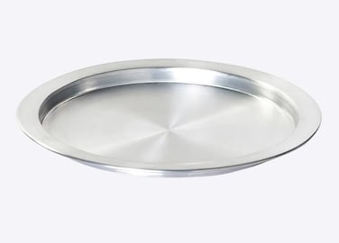 DLK 18 XXL Big Aluminum Kunefe Tray Kunafa Plate set Kunefe Pan for Sweet Kunafeh or Kadaifi Silver