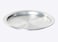 DLK 18 XXL Big Aluminum Kunefe Tray Kunafa Plate set Kunefe Pan for Sweet Kunafeh or Kadaifi Silver