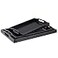 MDLUU Set of 3 Plastic Serving Trays with Cutout Handles Rectangle Butler Tray for Breakfast in Bed Coffee Table Kitchen Countertop Wood Grain Finish