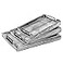 VERGOODR Country Rustic Torched Wood Nesting Breakfast Serving Trays with Handles Set of 3 White Grayish