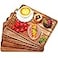 Roowest 5 Pack Solid Acacia Wood Serving Trays for Laser Engraving Rectangular Wooden Board for Food Appetizer Serving Tray Plates for Vegetables Fruit Cheese Housewarming Gifts14 x 10 Inch