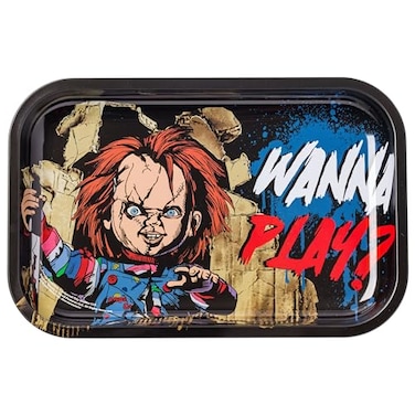 Silver Buffalo Chucky Wanna Play 113 x 74 Tin Tray