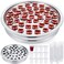 Zhehao 1 Pcs Communion Trays for Churches Set Church Supplies Plates for Church with Disposable Cups Silver